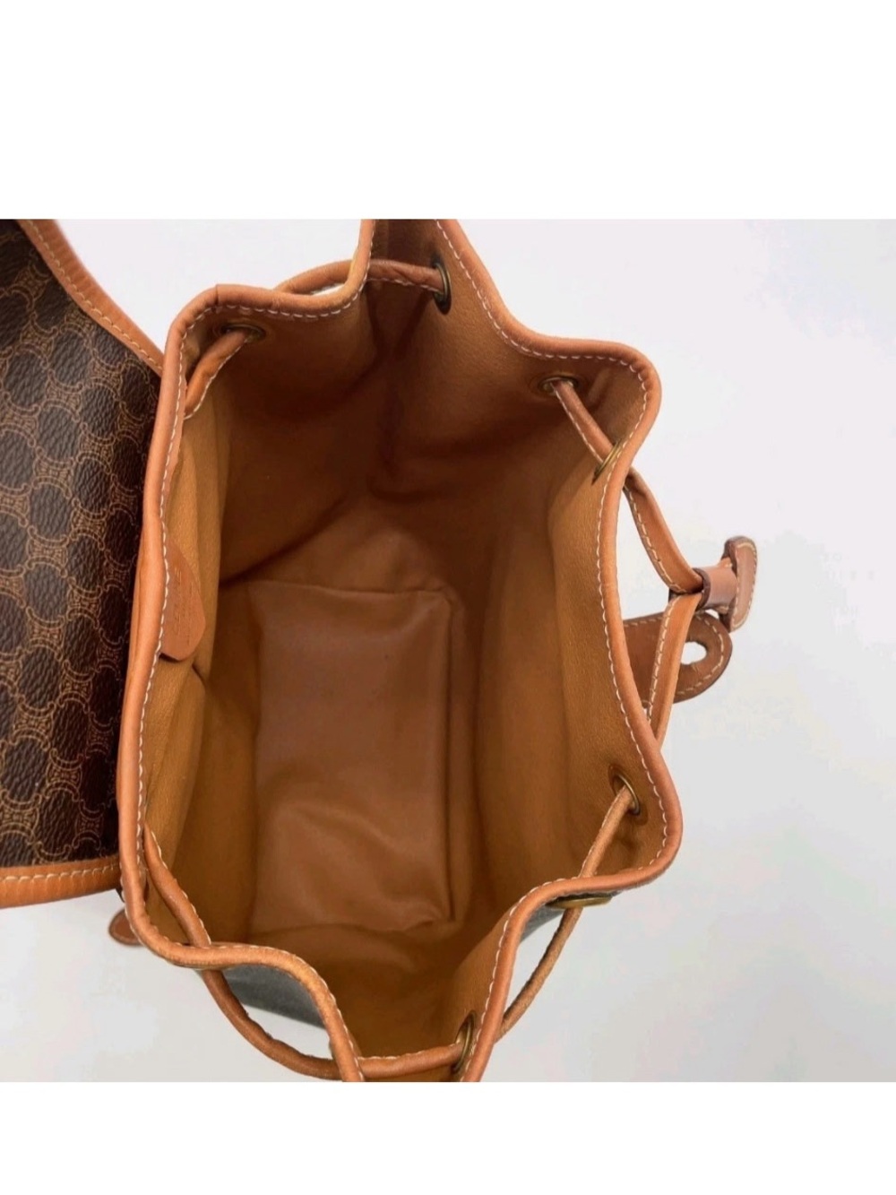 Céline Macadam Brown Backpack - Picture 8 of 10
